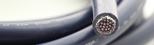 Belden type cable shown in cross section view