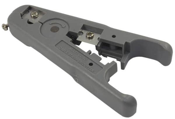 Stripping tool for flat and round sheathed cables