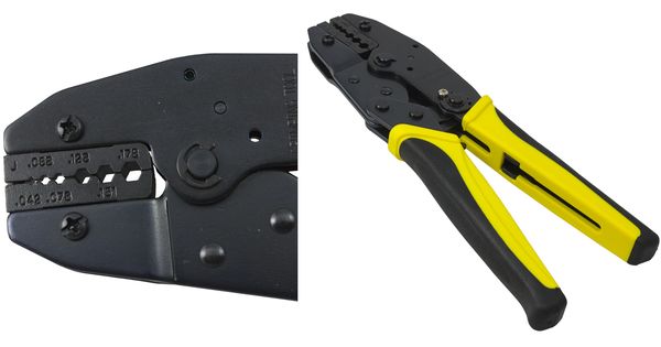 A coaxial crimp tool for L100, Mini RG59, RG174, RG179 & RG316