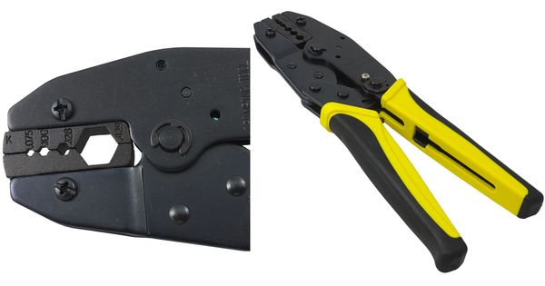 A coaxial crimp tool for L400, RG8, RG11 & RG213