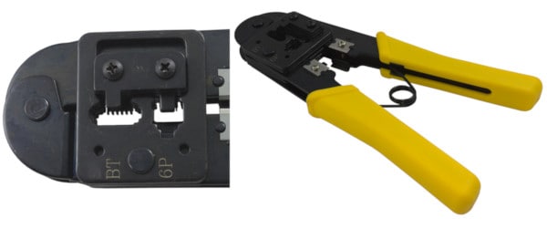 Crimp tool for RJ11, RJ12, BT431A & BT631A plugs(Non-ratchet)
