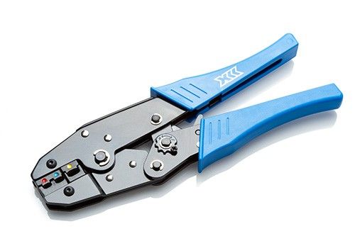 An insulated terminal crimp tool for 0.5mm²-6.0mm² (Red, Blue & Yellow) terminals