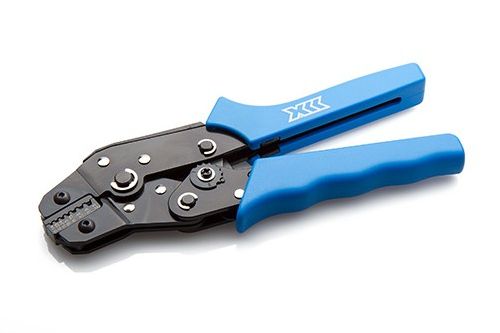 A crimp tool for cord end ferrules (aka bootlace) 0.14mm²-2.5mm²