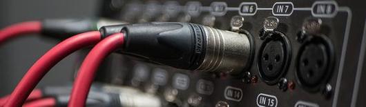 Audio input board using XLR connectors